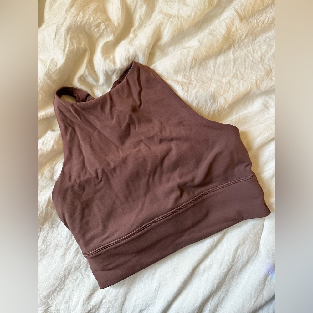 lululemon high neck, long line energy energy bra